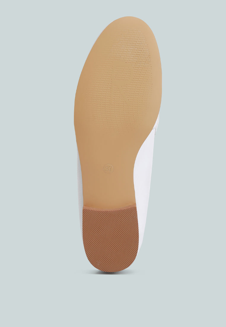 Kita Braided Strap Detail Loafers - Tigbul's Variety Fashion Shop