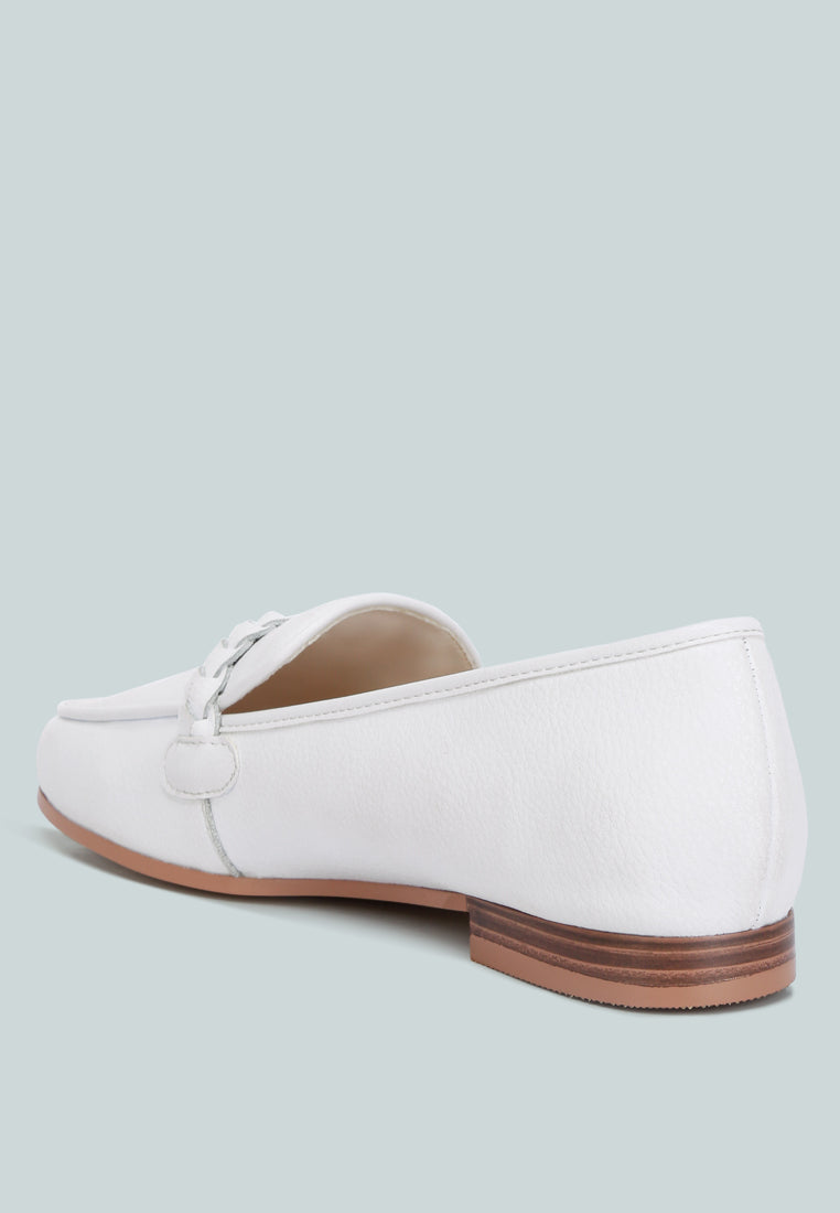 Kita Braided Strap Detail Loafers - Tigbul's Variety Fashion Shop