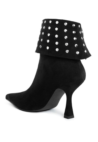 Kolara Studded Foldover Boots - Tigbul's Variety Fashion Shop