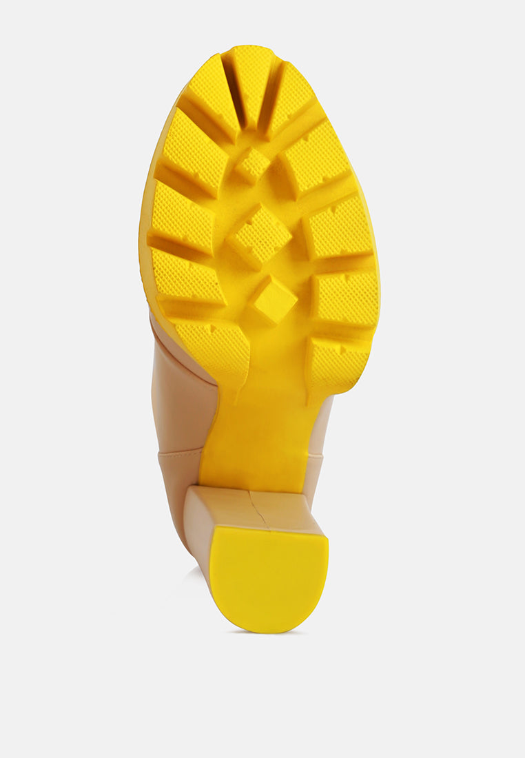Larch Cushion Collared Biker Boots