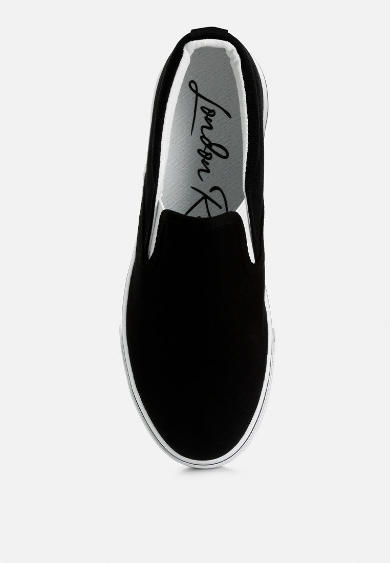 Laszlo Canvas Slip On Sneakers - Tigbul's Variety Fashion Shop