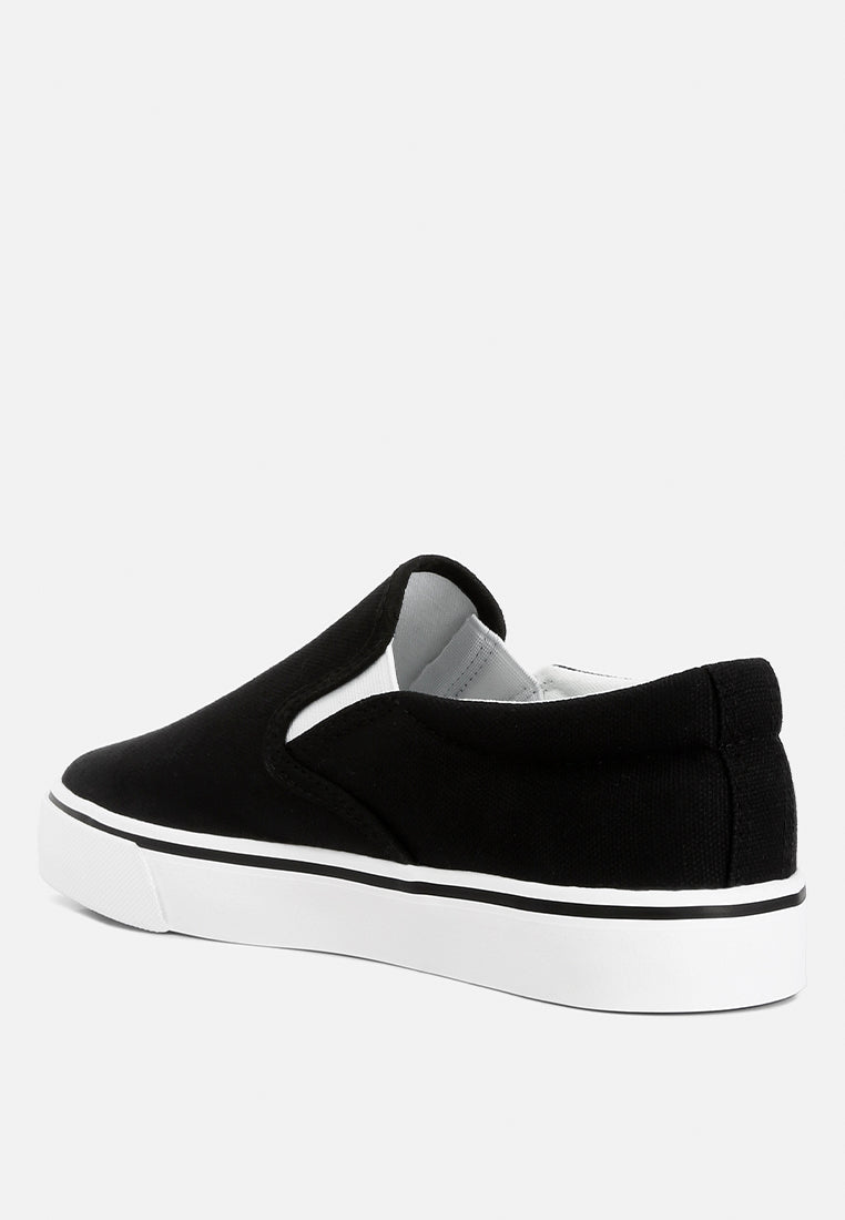 Laszlo Canvas Slip On Sneakers - Tigbul's Variety Fashion Shop