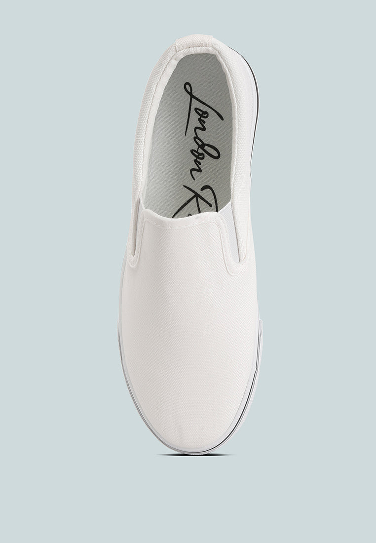 Laszlo Canvas Slip On Sneakers - Tigbul's Variety Fashion Shop