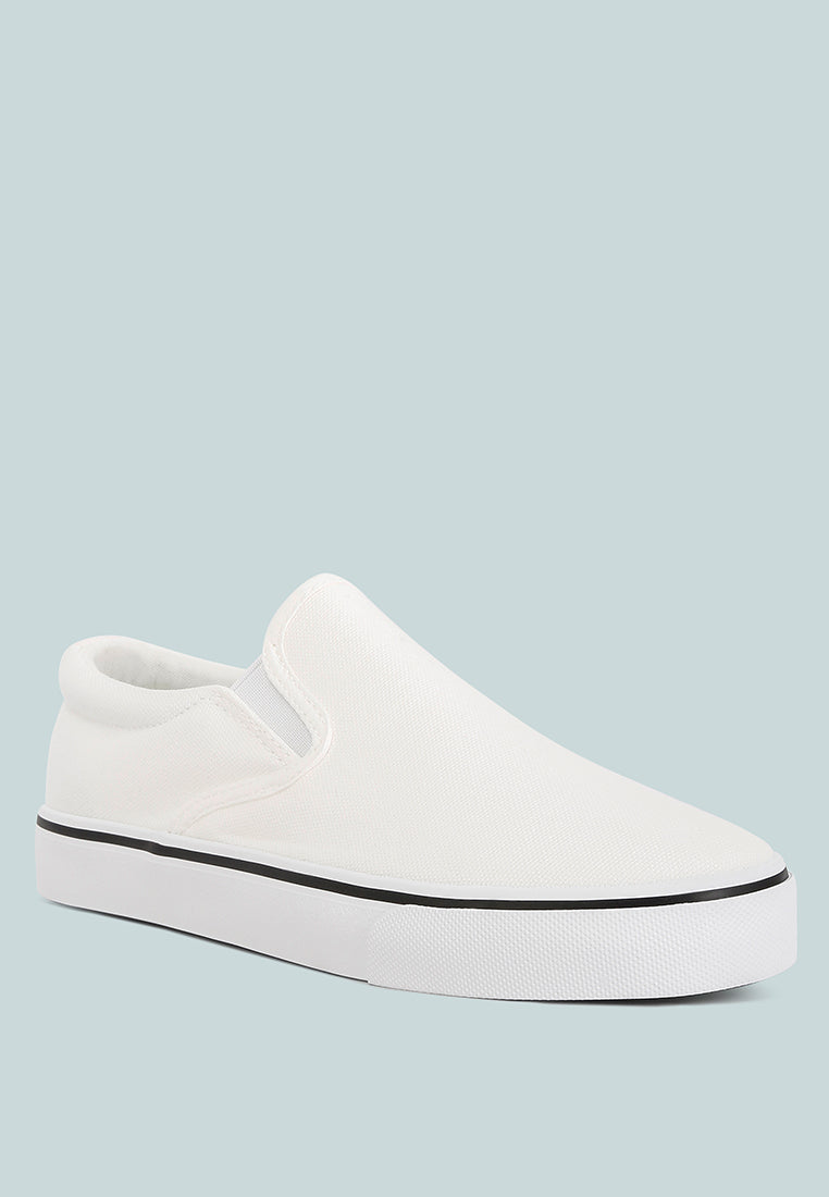 Laszlo Canvas Slip On Sneakers - Tigbul's Variety Fashion Shop