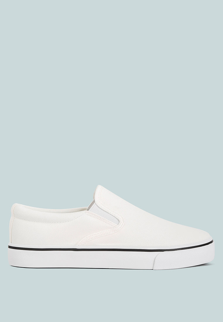 Laszlo Canvas Slip On Sneakers - Tigbul's Variety Fashion Shop