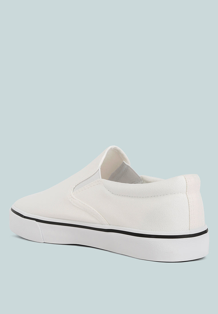 Laszlo Canvas Slip On Sneakers - Tigbul's Variety Fashion Shop