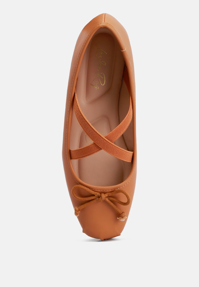 Leina Recycled Faux Leather Ballet Flats - Tigbul's Variety Fashion Shop