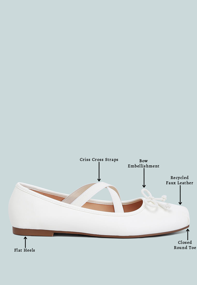 Leina Recycled Faux Leather Ballet Flats - Tigbul's Variety Fashion Shop