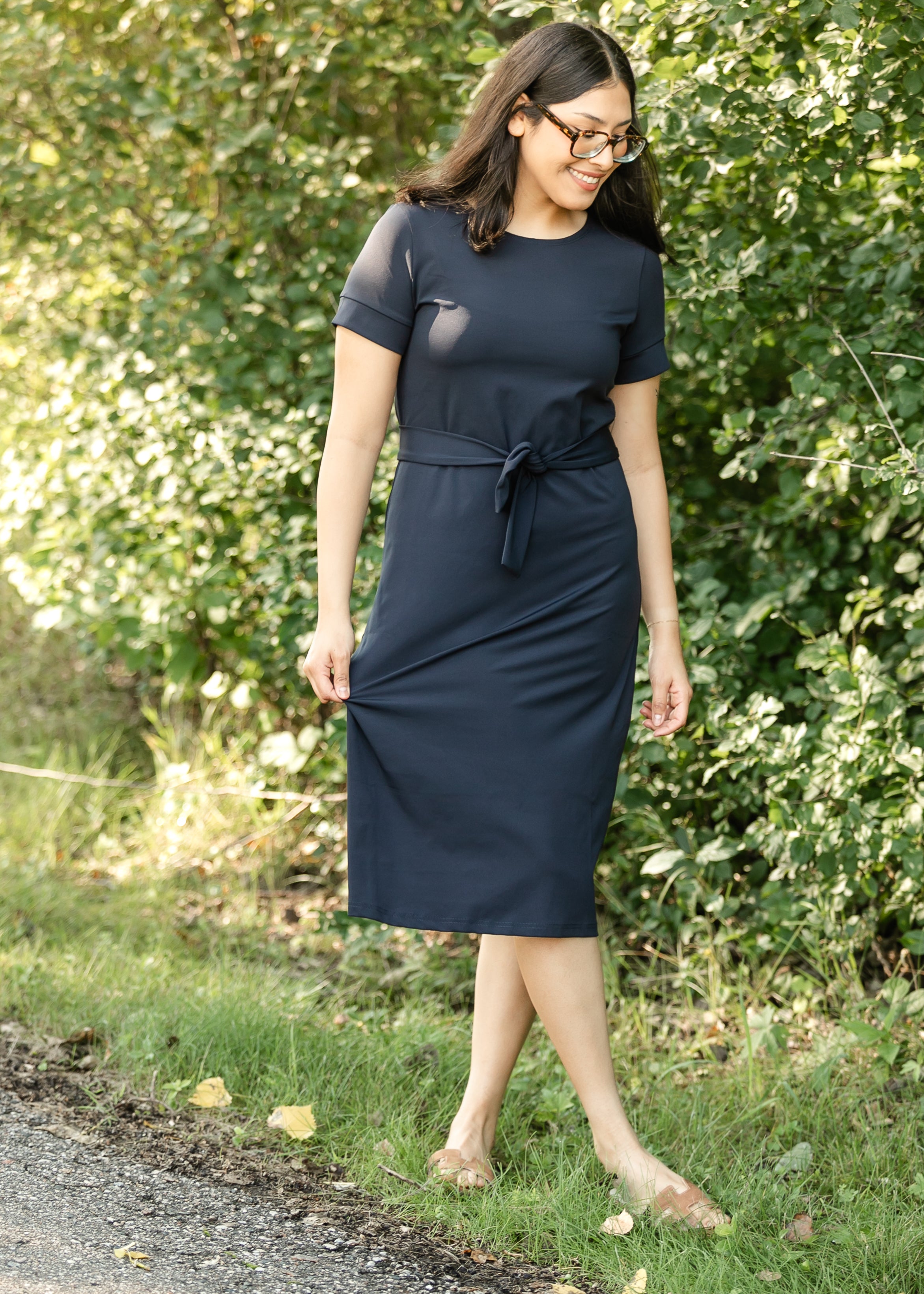 Lennox Classic Midi Dress - Tigbul's Variety Fashion Shop