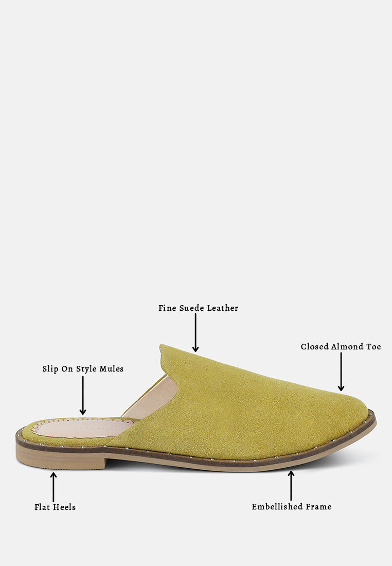 Lia Handcrafted Canvas Mules - Tigbul's Variety Fashion Shop