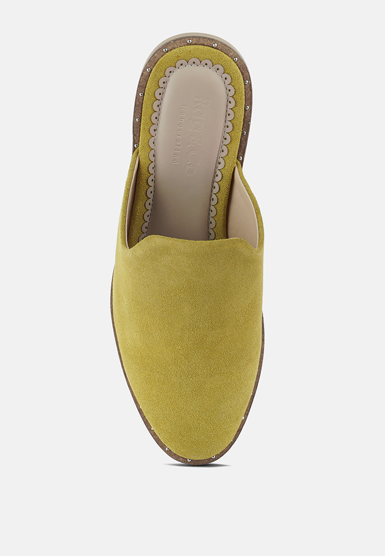 Lia Handcrafted Canvas Mules - Tigbul's Variety Fashion Shop