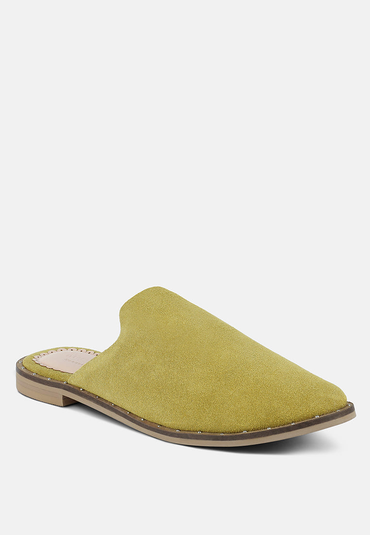 Lia Handcrafted Canvas Mules - Tigbul's Variety Fashion Shop
