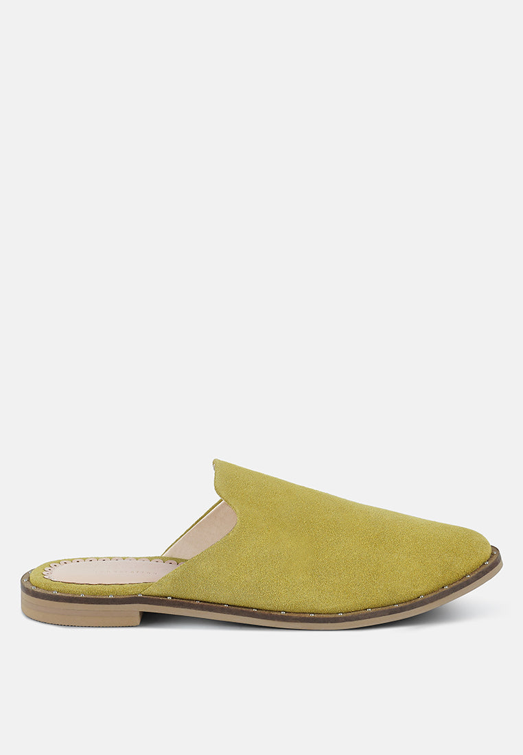 Lia Handcrafted Canvas Mules - Tigbul's Variety Fashion Shop