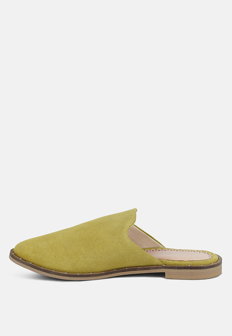 Lia Handcrafted Canvas Mules - Tigbul's Variety Fashion Shop