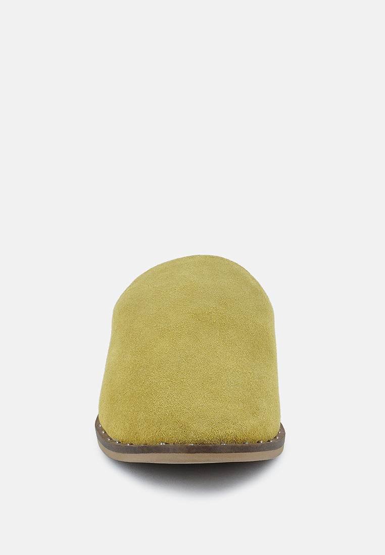 Lia Handcrafted Canvas Mules - Tigbul's Variety Fashion Shop