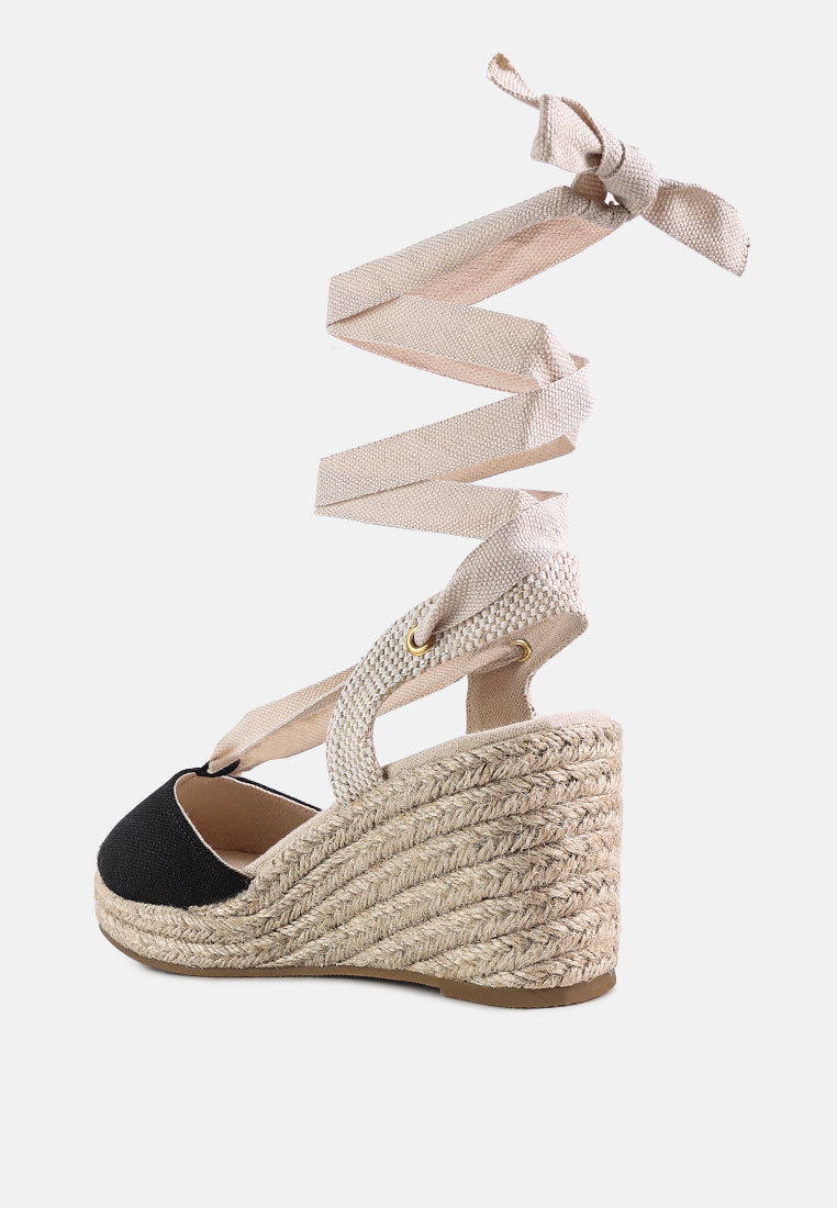 Little Mary Strappy Wedge Heel Sandals - Tigbul's Variety Fashion Shop