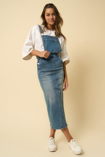 Long Skirt Overalls - Tigbul's Variety Fashion Shop