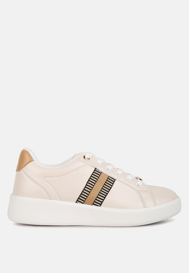 Loyalty Embroidery Detail Sneakers - Tigbul's Variety Fashion Shop