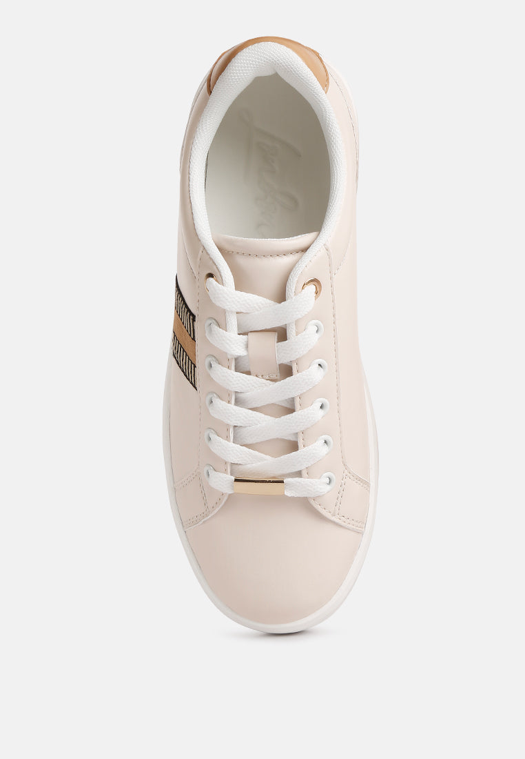 Loyalty Embroidery Detail Sneakers - Tigbul's Variety Fashion Shop