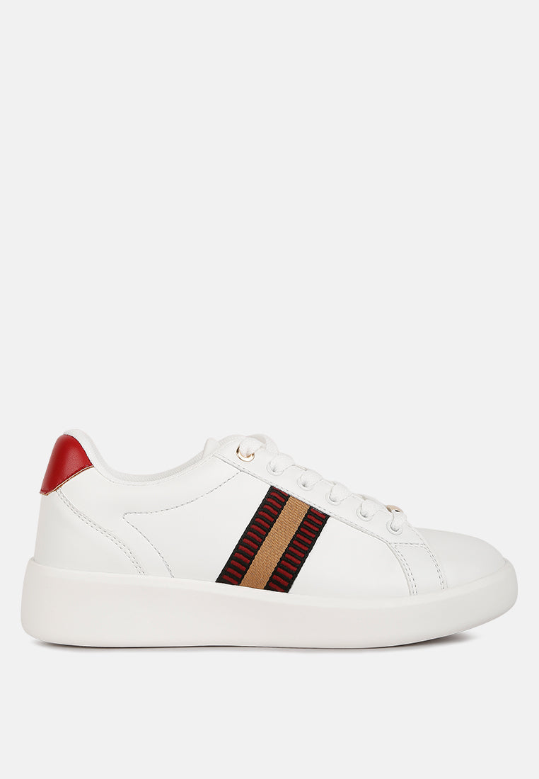 Loyalty Embroidery Detail Sneakers - Tigbul's Variety Fashion Shop