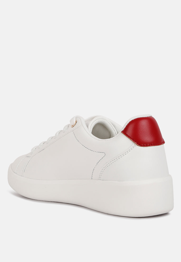 Loyalty Embroidery Detail Sneakers - Tigbul's Variety Fashion Shop