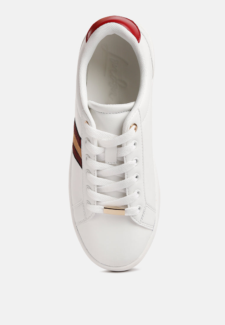 Loyalty Embroidery Detail Sneakers - Tigbul's Variety Fashion Shop