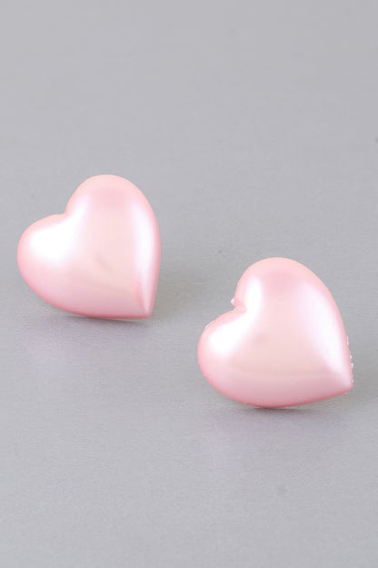 Luminous Heart Stud Earrings - Tigbul's Variety Fashion Shop