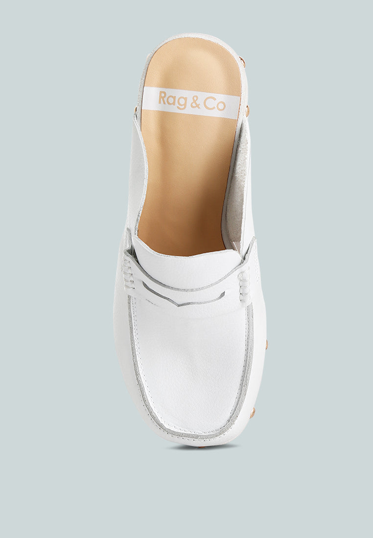 Lyrac Recycled Leather Platform Clogs - Tigbul's Variety Fashion Shop