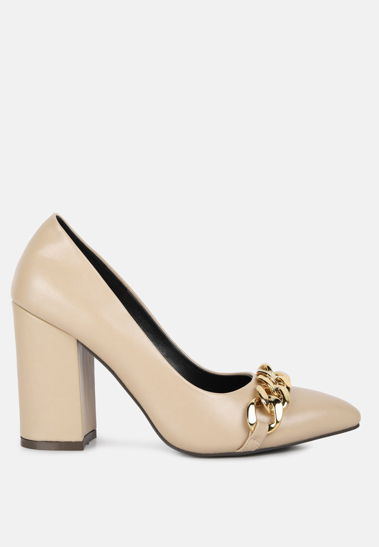 Majesty Block Heel Pumps - Tigbul's Variety Fashion Shop