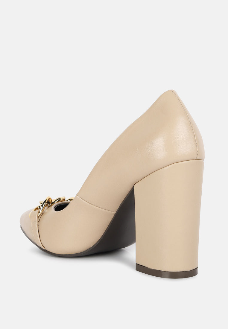 Majesty Block Heel Pumps - Tigbul's Variety Fashion Shop