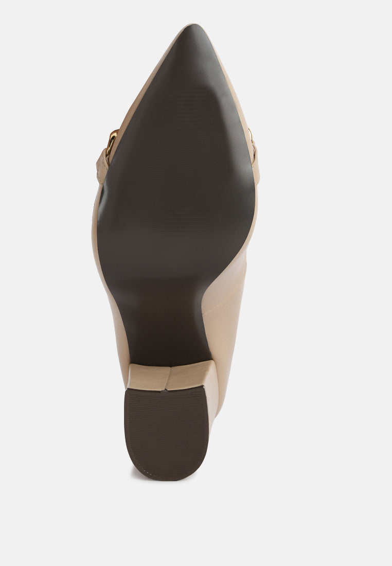 Majesty Block Heel Pumps - Tigbul's Variety Fashion Shop