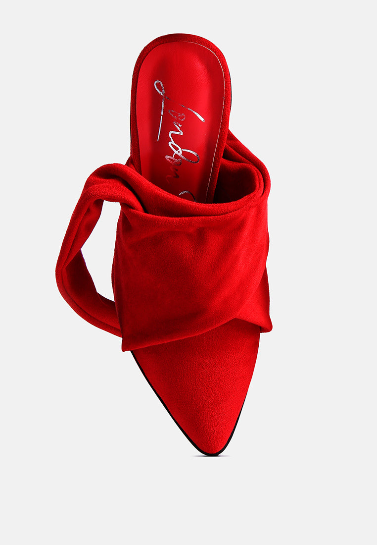 Mama Fav Lace Up Block Heel Mules - Tigbul's Variety Fashion Shop