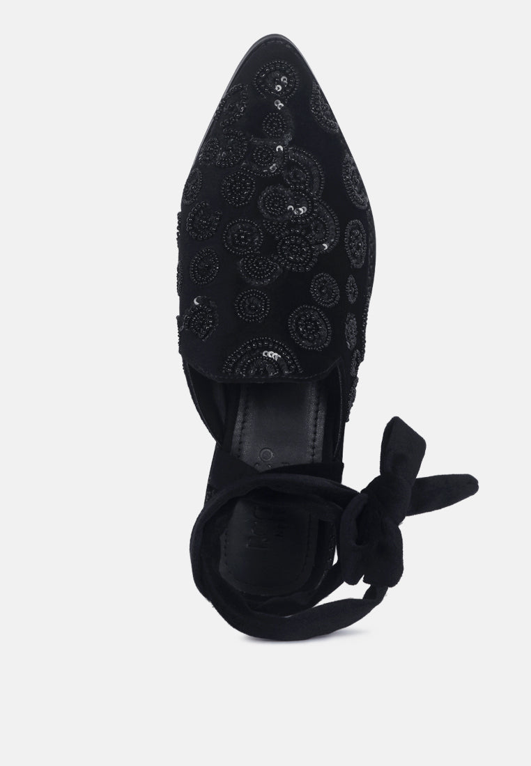 Mande Embroidered Mules - Tigbul's Variety Fashion Shop