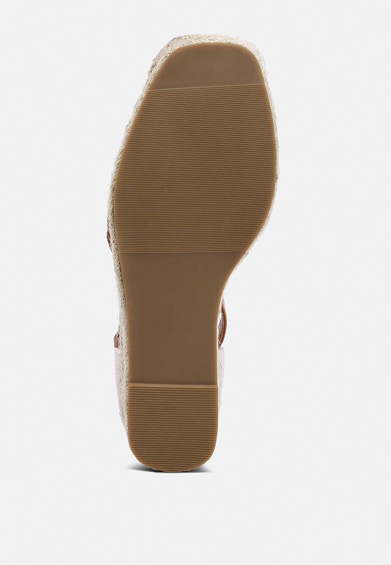 Mason Pin Buckle Wedge Heel Espradilles - Tigbul's Variety Fashion Shop