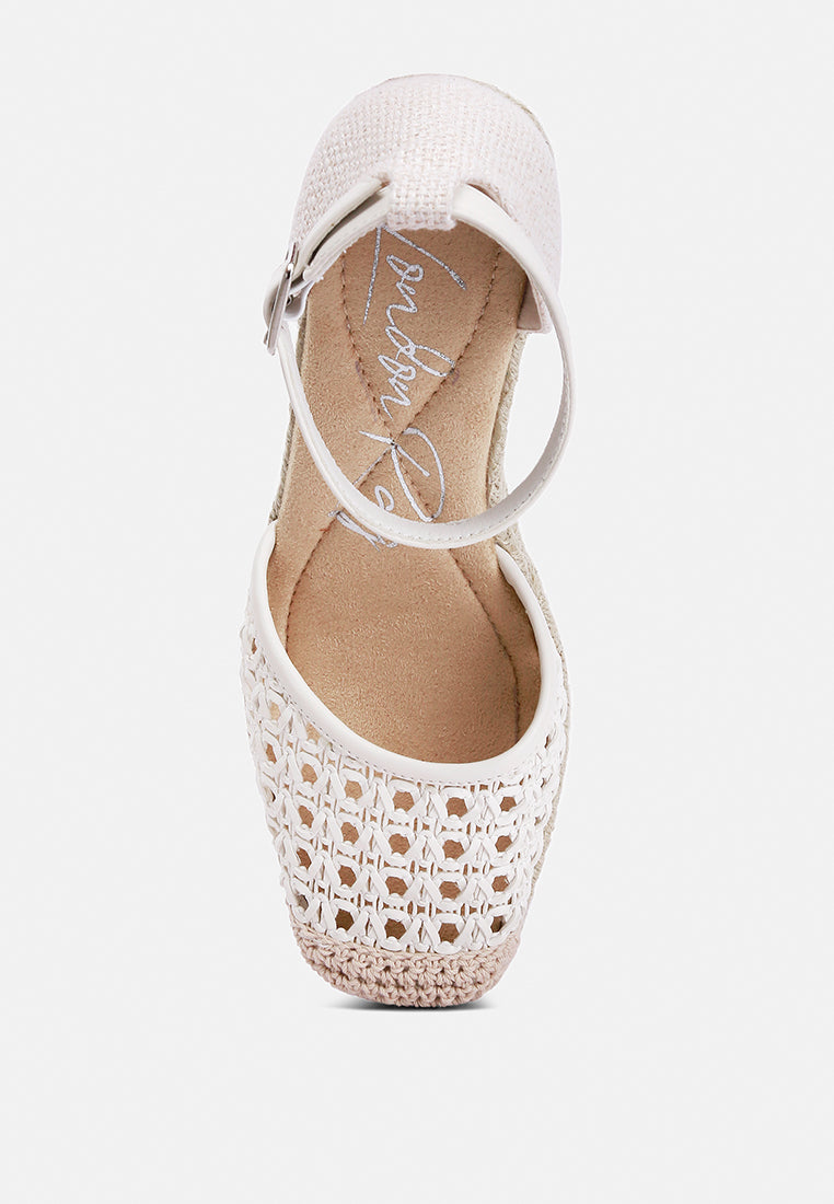 Mason Pin Buckle Wedge Heel Espradilles - Tigbul's Variety Fashion Shop