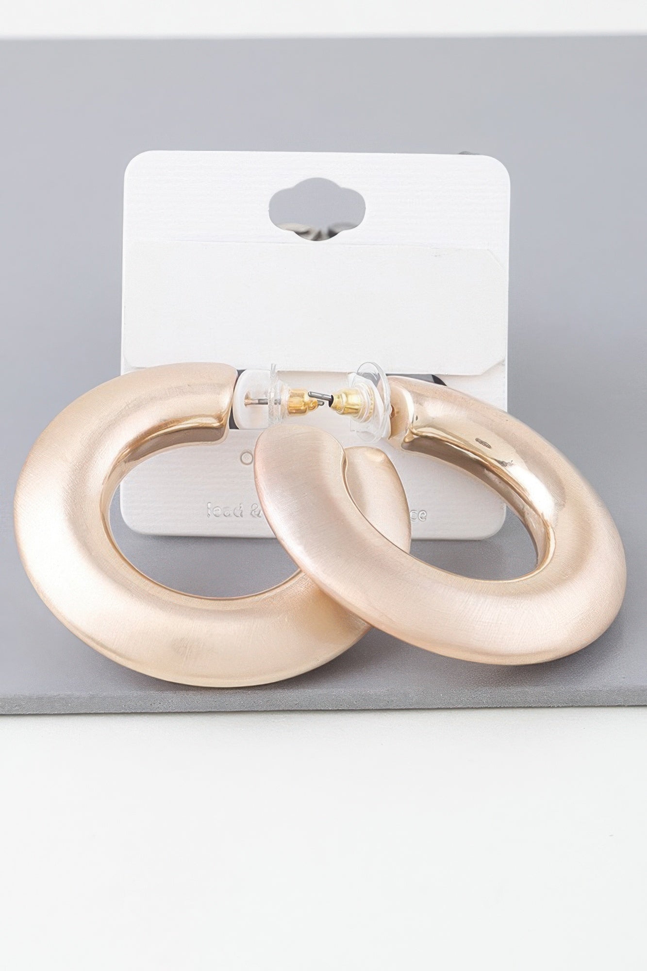 Matte Modern Hoop Earrings - Tigbul's Variety Fashion Shop