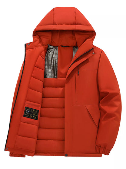 Men's Full Size Zip Up Hooded Winter Coat Plus Size - Tigbul's Variety Fashion Shop