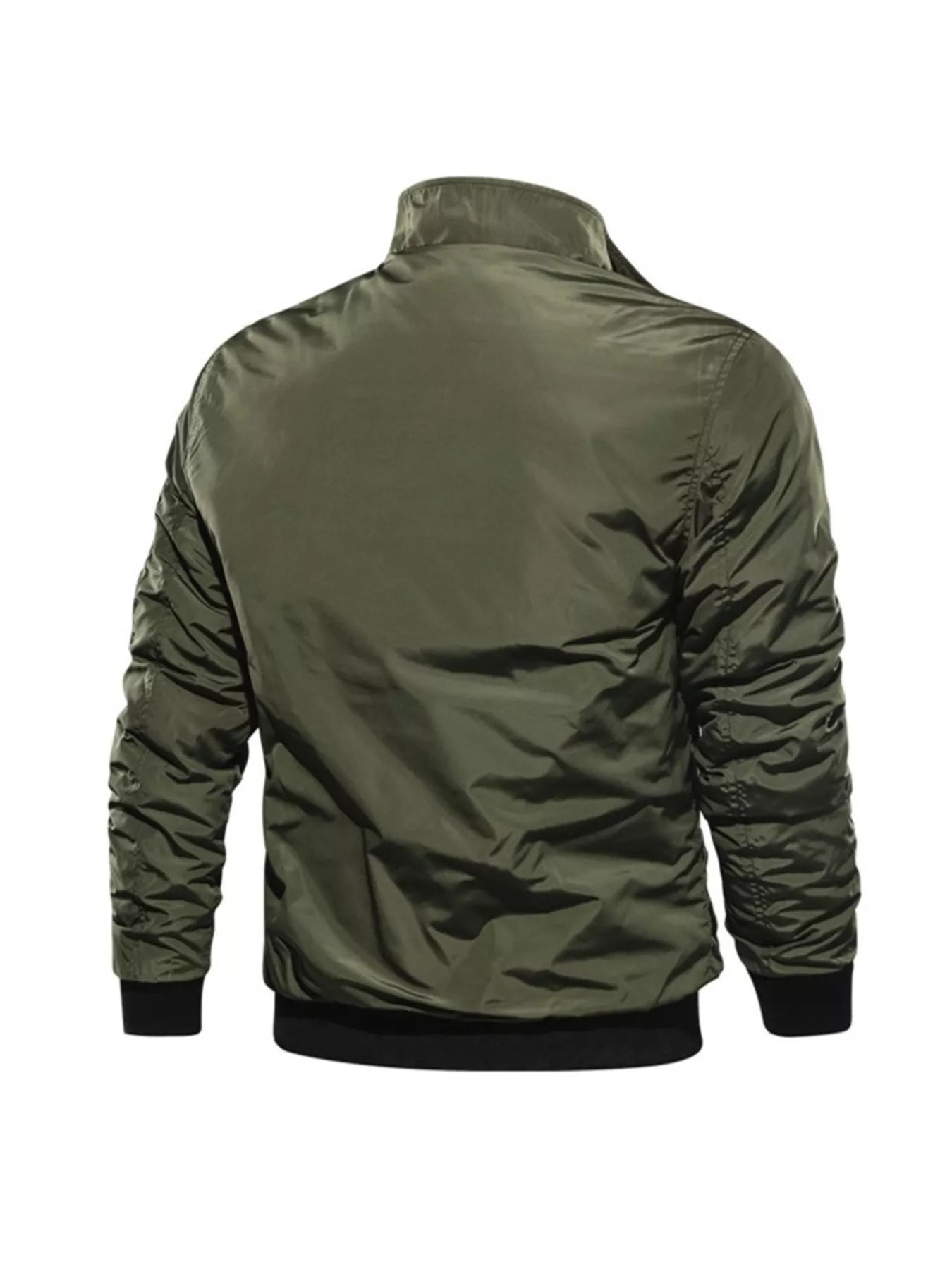 Men's Plus Size Zip Up Lightweight Bomber Jacket - Tigbul's Variety Fashion Shop