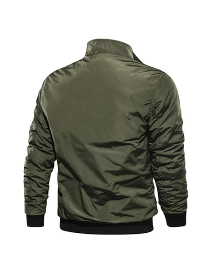 Men's Plus Size Zip Up Lightweight Bomber Jacket - Tigbul's Variety Fashion Shop