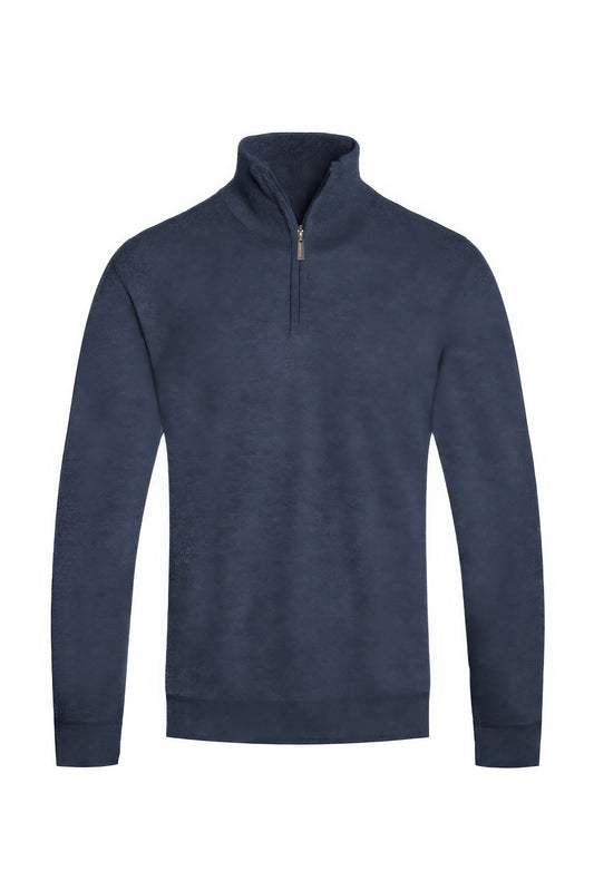 Mens Knit Quarter Zip Sweater - Tigbul's Variety Fashion Shop