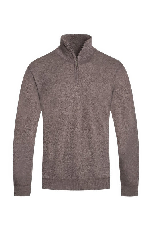 Mens Knit Quarter Zip Sweater - Tigbul's Variety Fashion Shop