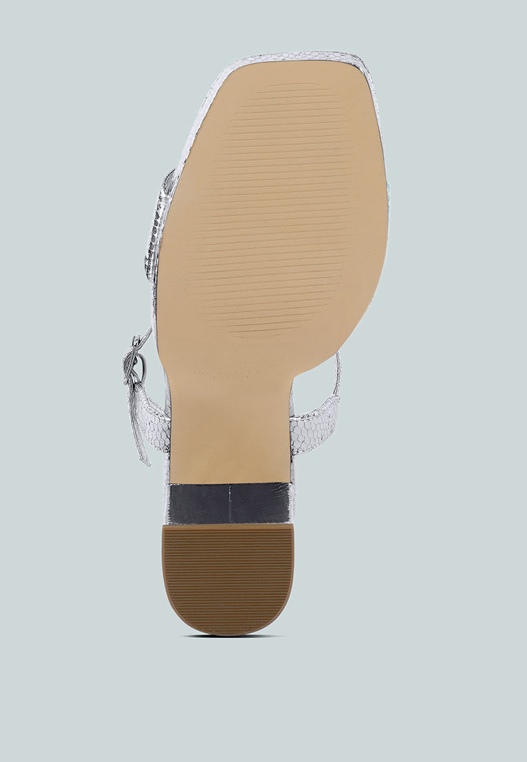 Merengue Textured High Block Heel Sandals - Tigbul's Variety Fashion Shop