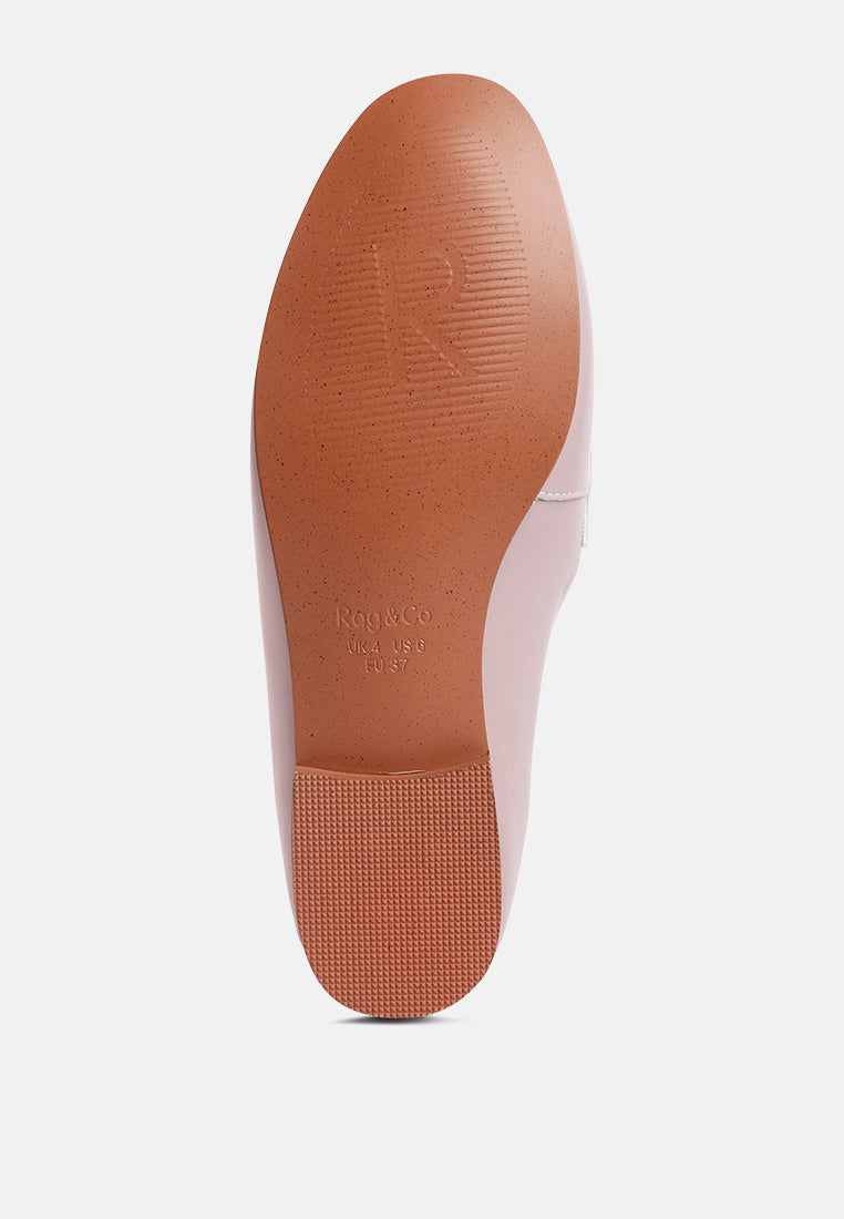 Merva Chunky Chain Leather Loafers - Tigbul's Variety Fashion Shop