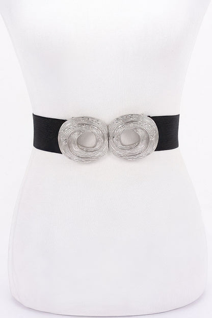 Metal Buckle Elastic Belt - Tigbul's Variety Fashion Shop