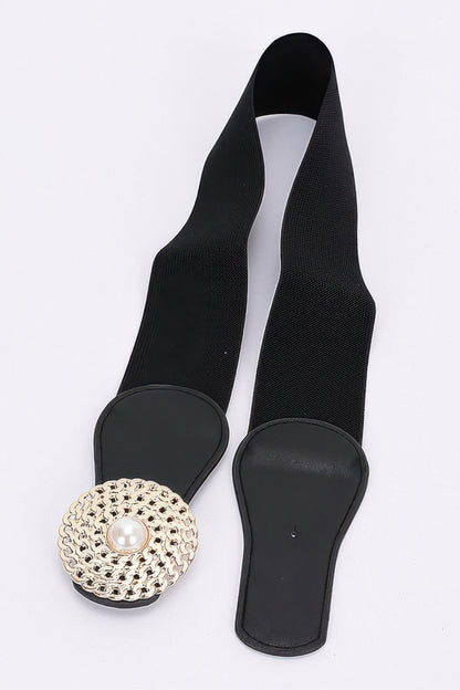 Metal Buckle Elastic Belt - Tigbul's Variety Fashion Shop