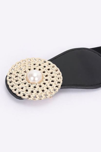 Metal Buckle Elastic Belt - Tigbul's Variety Fashion Shop