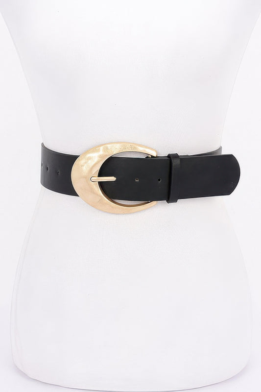 Metal Buckle Pu Belt - Tigbul's Variety Fashion Shop