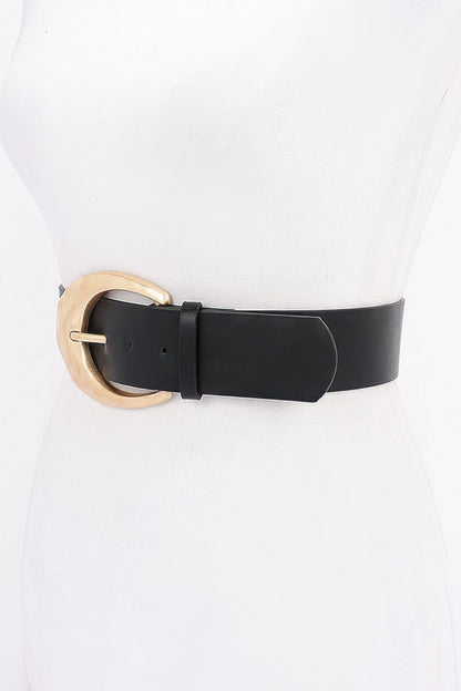 Metal Buckle Pu Belt - Tigbul's Variety Fashion Shop