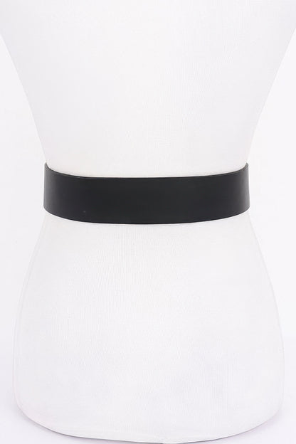 Metal Buckle Pu Belt - Tigbul's Variety Fashion Shop