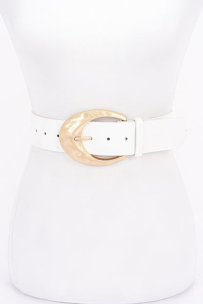 Metal Buckle Pu Belt - Tigbul's Variety Fashion Shop